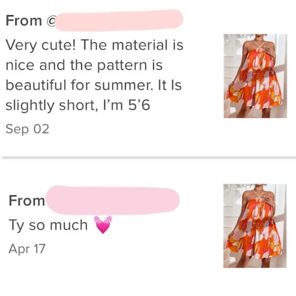 Orange Floral Flared Dress Mini Short A-Line Neck Ties - Picture 8 of 9